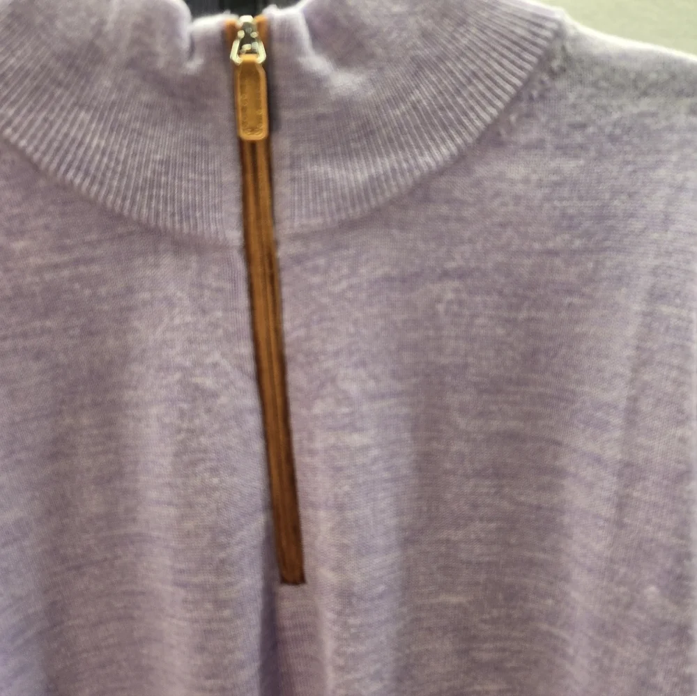 Collars & Co Austrailian Merino Wool Sweater Men's Medium Quarter 1/4 Zip New